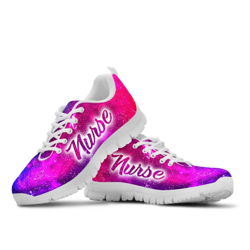 Nurse Sneaker, Nurse Galaxy2 Neon Sneakers Shoes, Best Shoes For Nurses