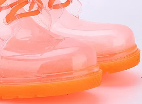 Ombre Transparent Rain Boots