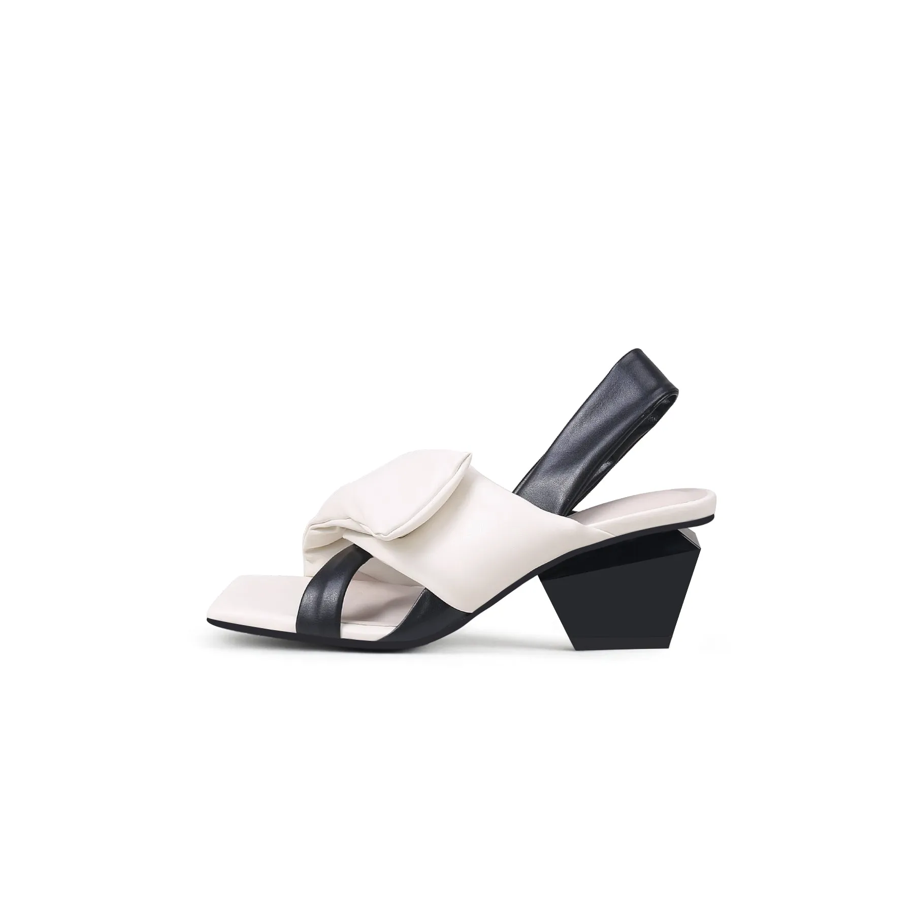 Padded Wrap Slingback Mules