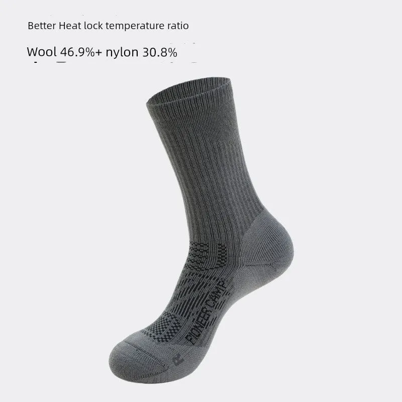 Pioneer Mernu Wool Hiking Socks – Antibacterial, Shock-Absorbing, Unisex Sports Socks