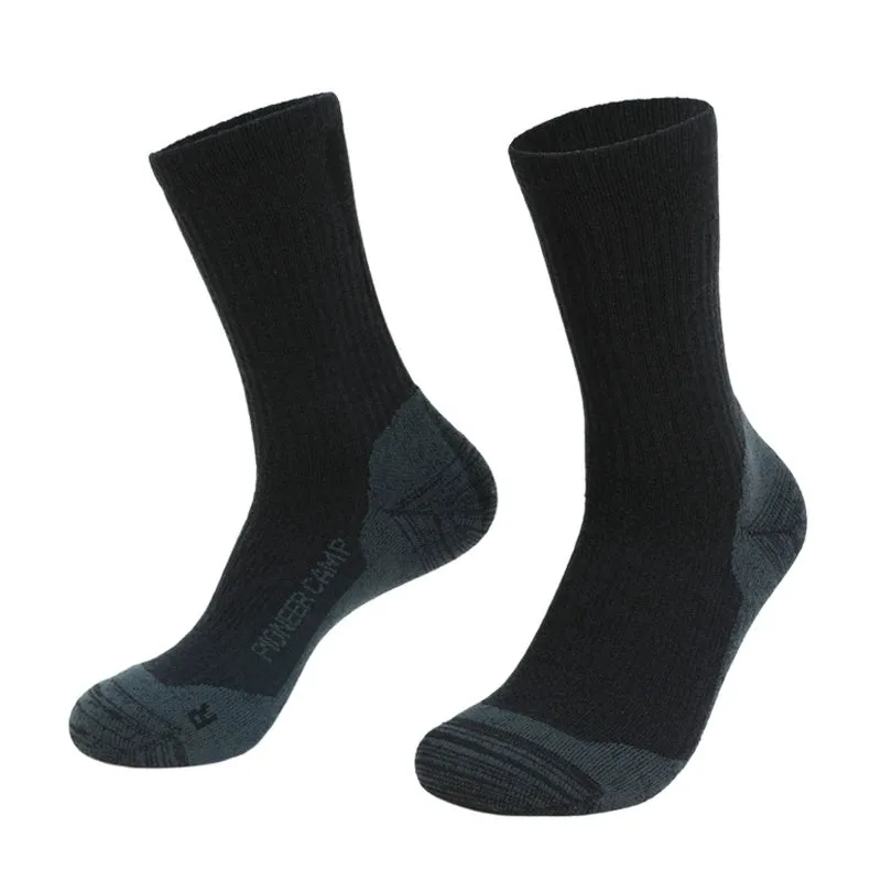 Pioneer Mernu Wool Hiking Socks – Antibacterial, Shock-Absorbing, Unisex Sports Socks