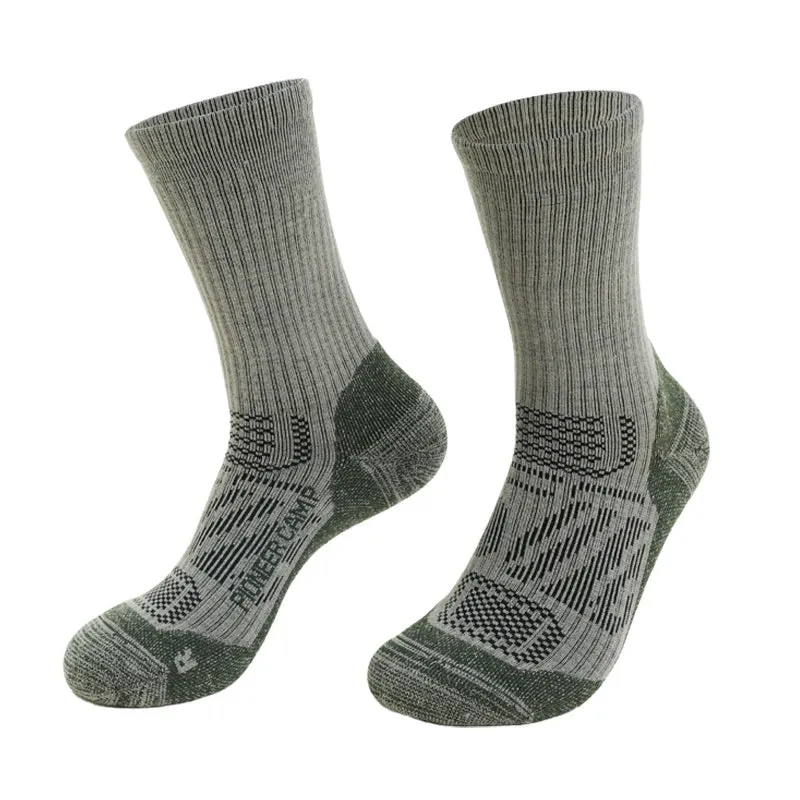 Pioneer Mernu Wool Hiking Socks – Antibacterial, Shock-Absorbing, Unisex Sports Socks