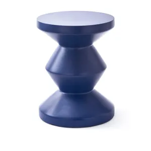 Pols Potten Zig Zag Outdoor Stool – Blue