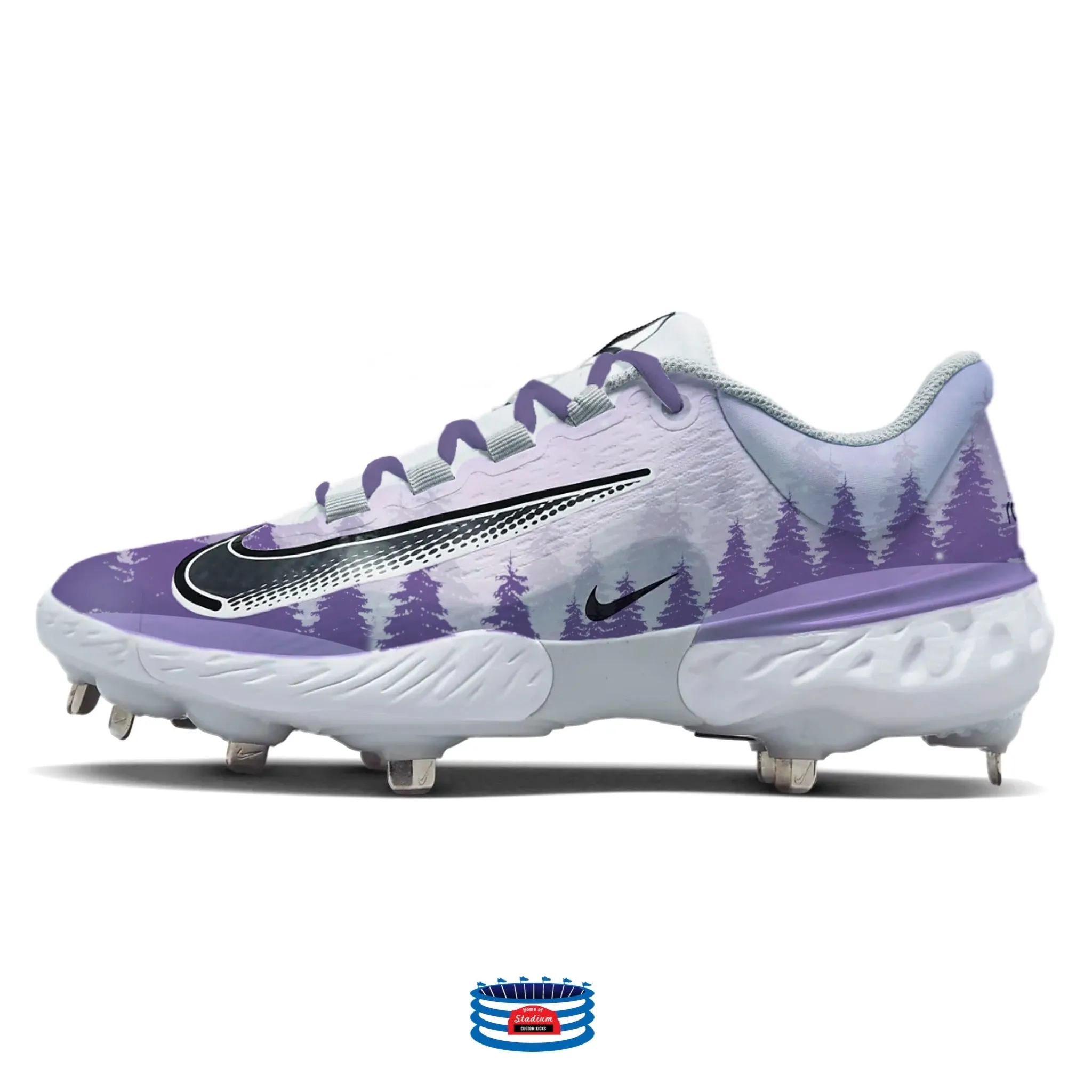 "Winter Wonderland" Nike Alpha Huarache Elite 4 Low Cleats