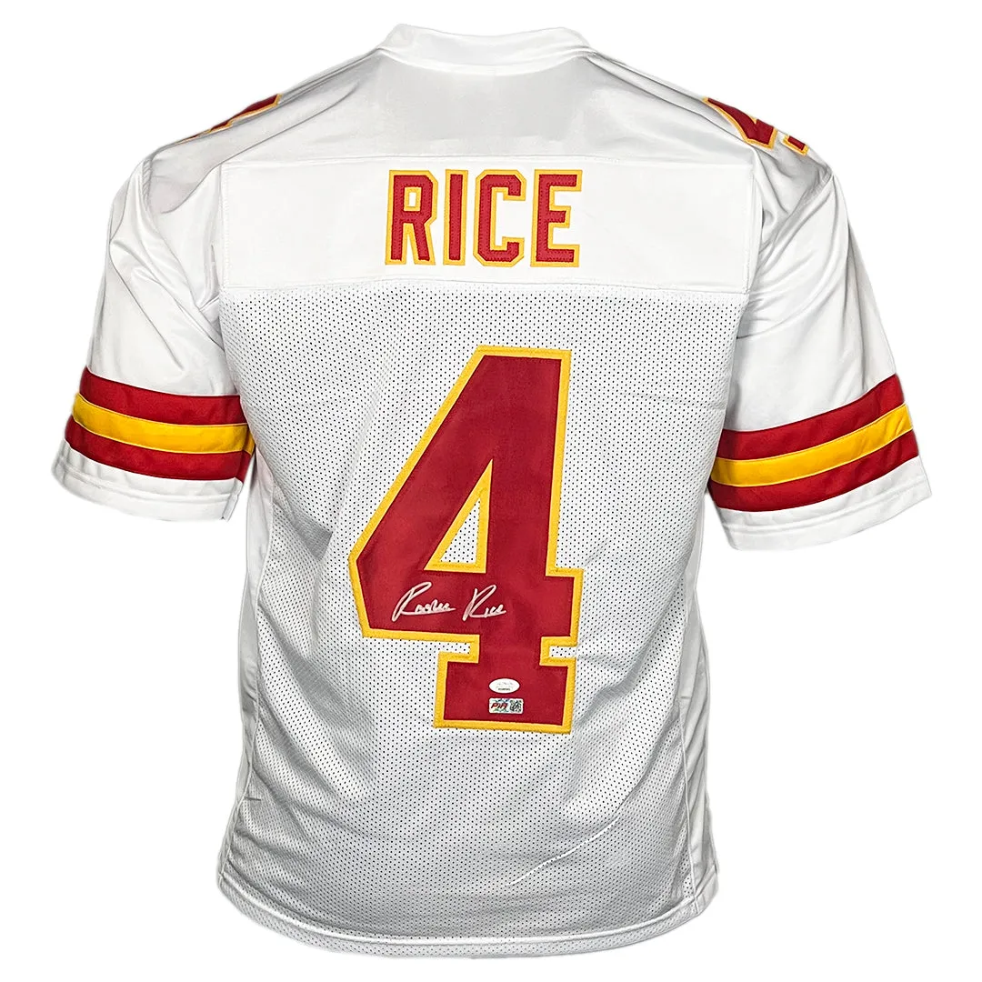 Rashee Rice Signed Kansas City White Football Jersey (JSA)