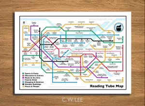 Reading Important Places and People Tube Map