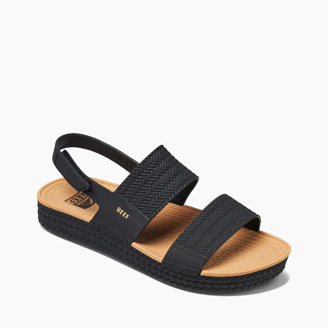 Reef "Water Vista" Women's Sandals in Black/Tan