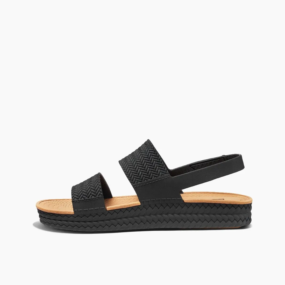 Reef "Water Vista" Women's Sandals in Black/Tan