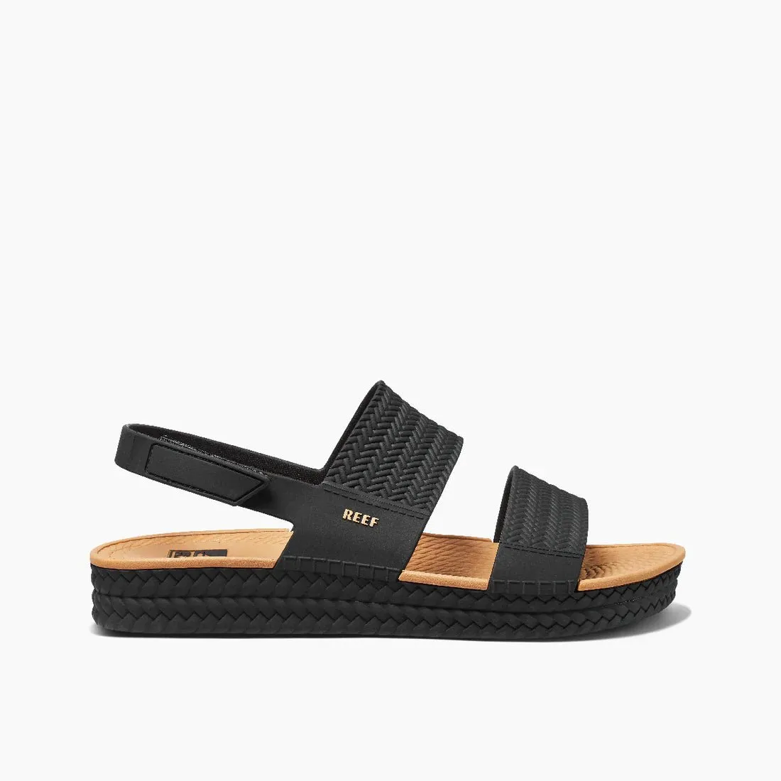 Reef "Water Vista" Women's Sandals in Black/Tan