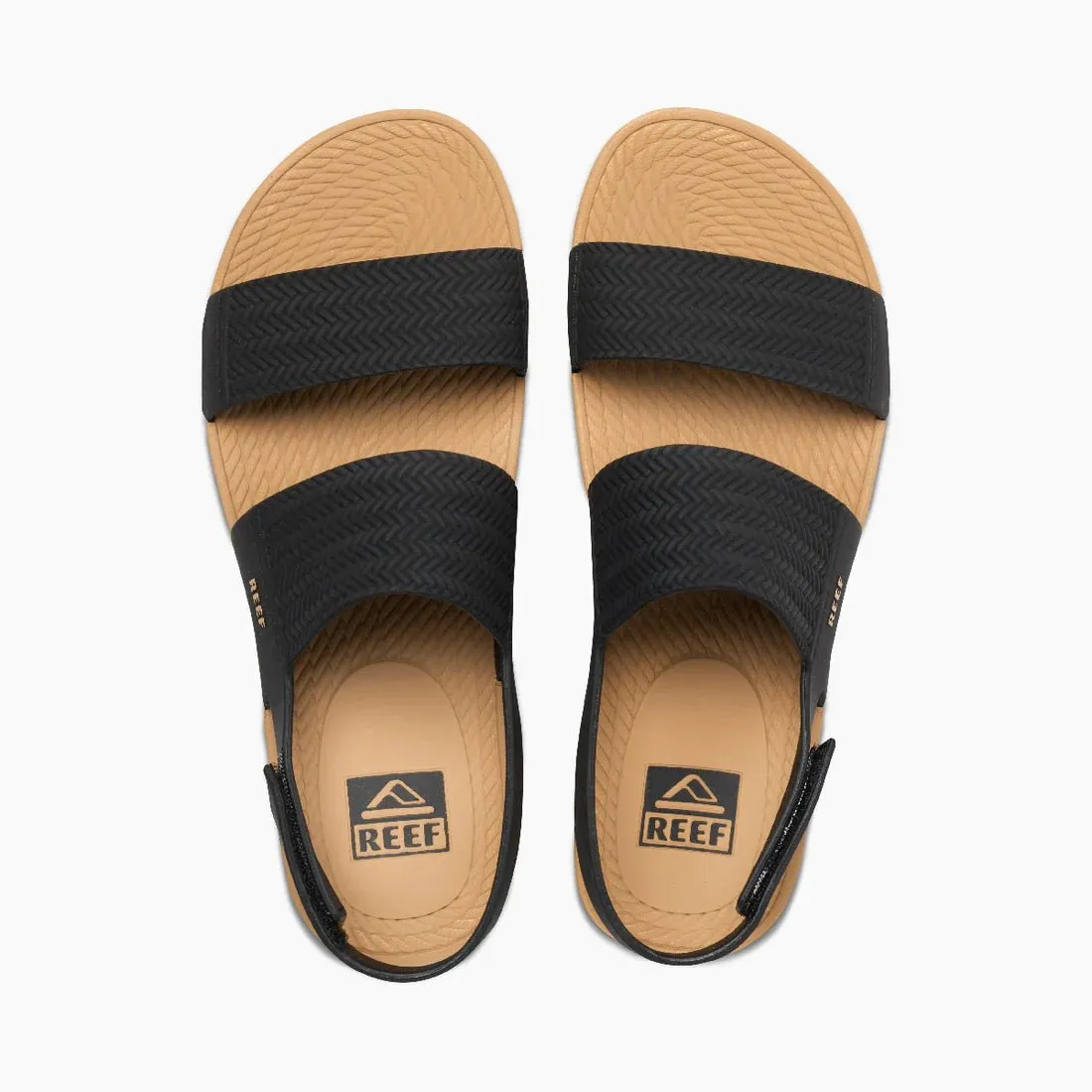 Reef "Water Vista" Women's Sandals in Black/Tan