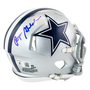 Roger Staubach Signed Dallas Cowboys Speed Mini Football Helmet (Beckett)