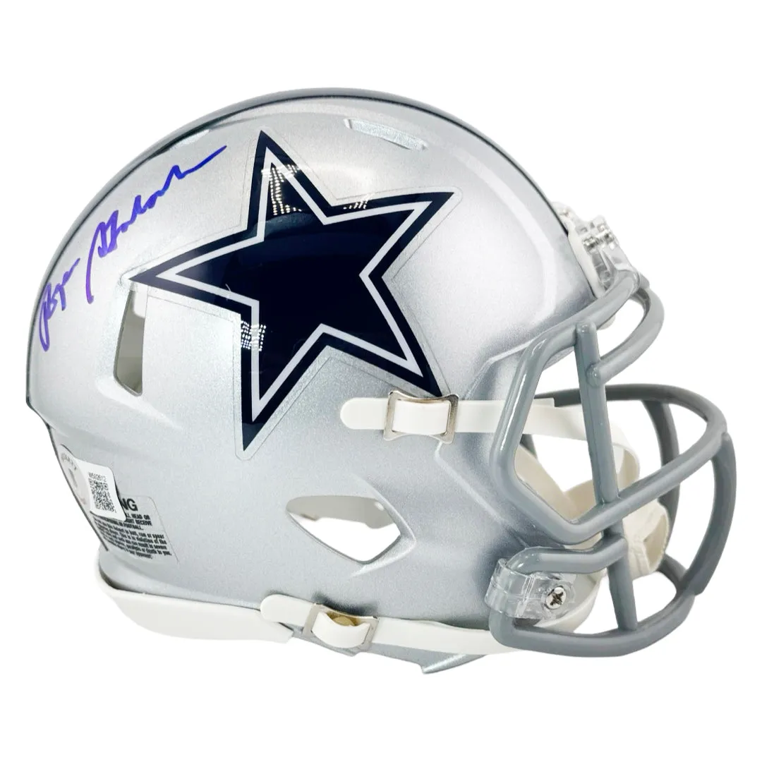 Roger Staubach Signed Dallas Cowboys Speed Mini Football Helmet (Beckett)