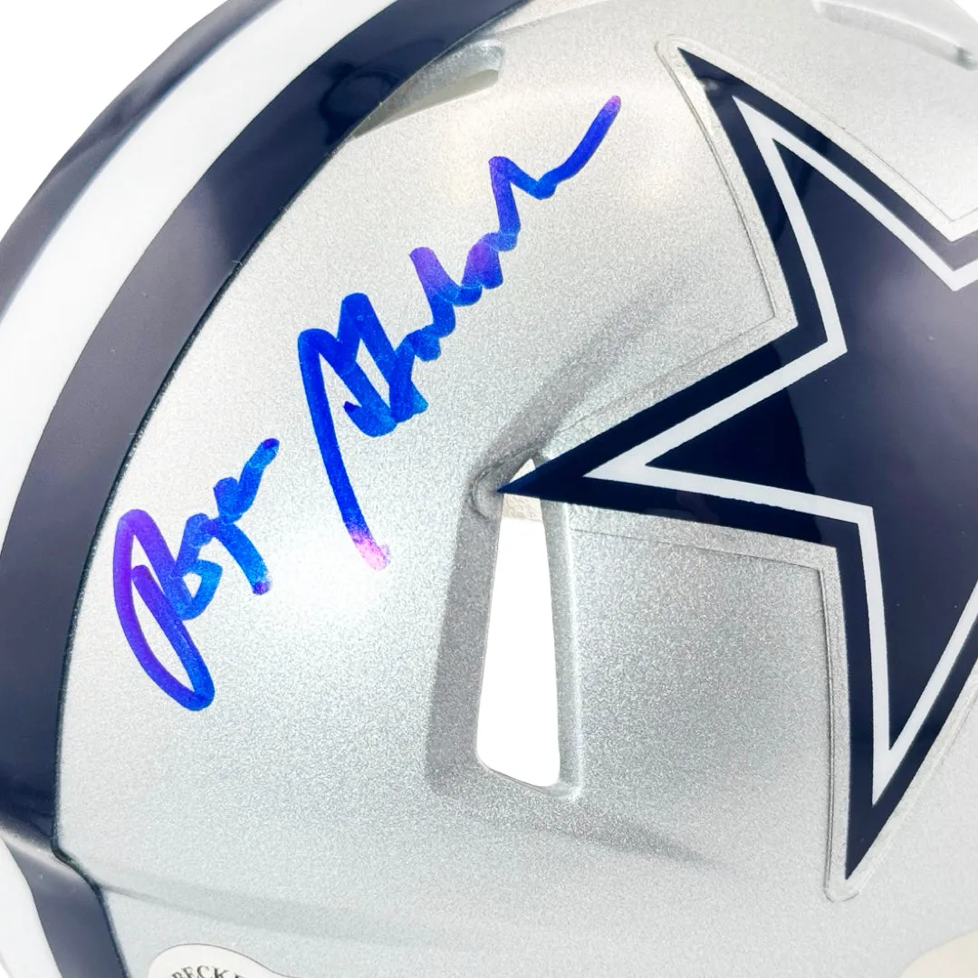 Roger Staubach Signed Dallas Cowboys Speed Mini Football Helmet (Beckett)