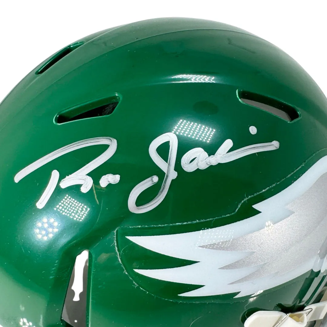 Ron Jaworski Signed Philadelphia Eagles Throwback 1974-95 Speed Mini Football Helmet (Beckett)