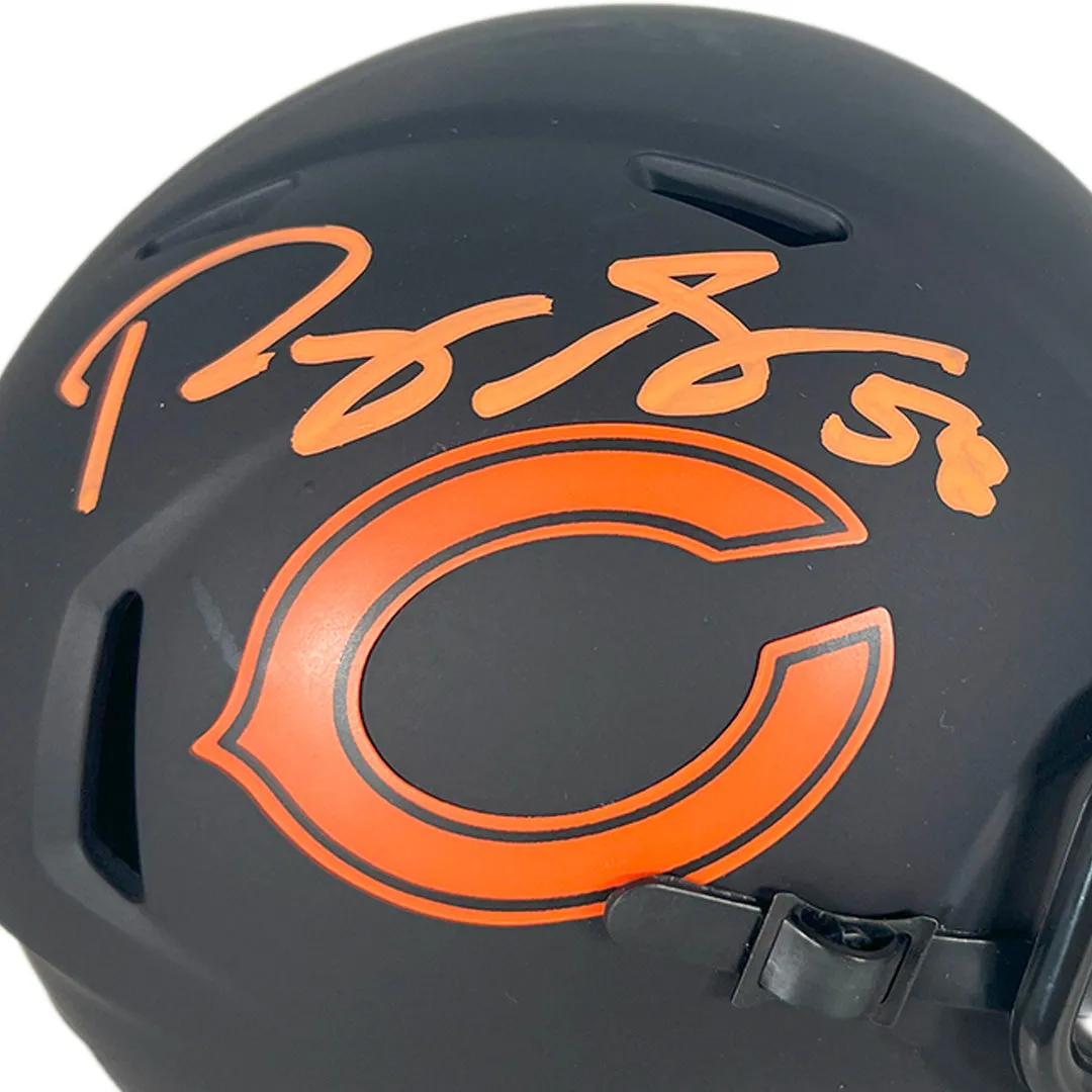 Roquan Smith Signed Chicago Bears Eclipse Mini Football Helmet (Beckett)