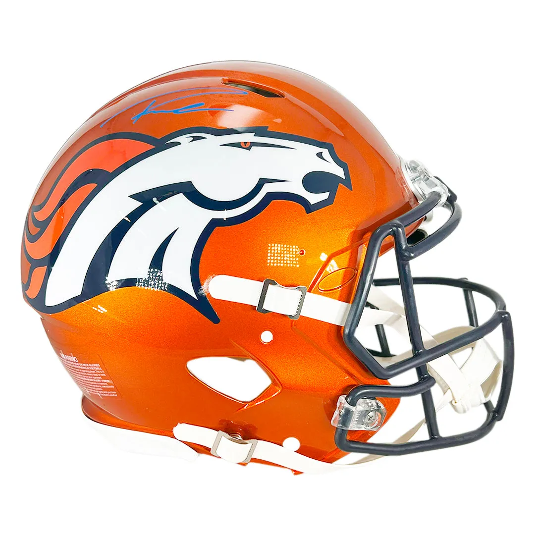 Russell Wilson Signed Denver Broncos Authentic Flash Speed Full-Size Football Helmet (Fanatics)