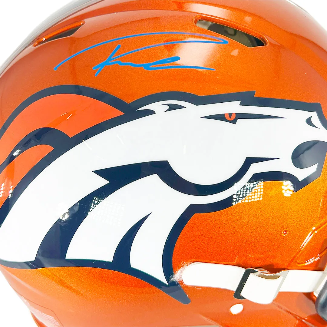 Russell Wilson Signed Denver Broncos Authentic Flash Speed Full-Size Football Helmet (Fanatics)