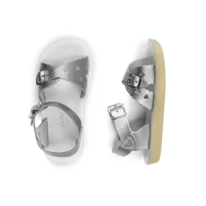 Salt Water Sandals Silver Sweetheart Toddler Sandals