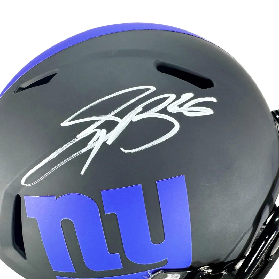 Saquon Barkley Signed New York Giants Eclipse Speed Full-Size Replica Football Helmet (Beckett)