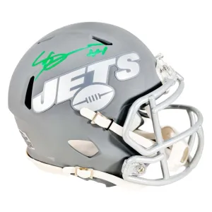 Sauce Gardner Signed New York Jets Slate Speed Mini Football Helmet (Beckett)