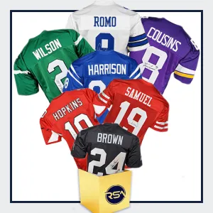 Signed Football Jersey Gold Mystery Box