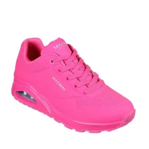 Skechers Uno Night Shades Womens Trainer- Hot Pink