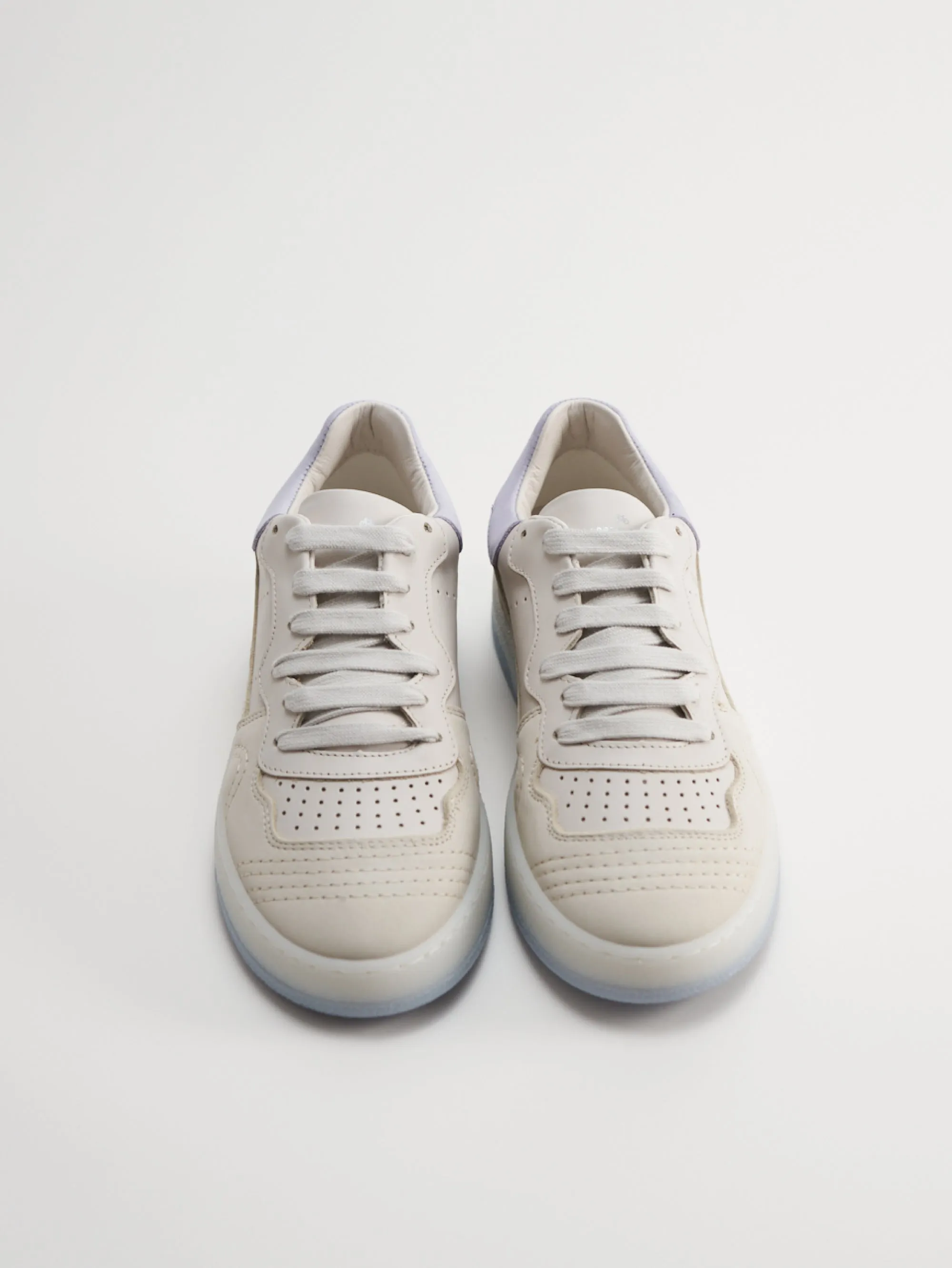 Sneakers con Suola a Contrasto Blu/beige