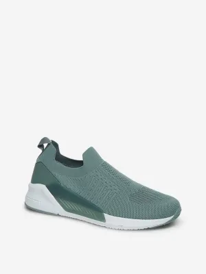 SOLEPLAY Sage Green Slip-On Sneakers