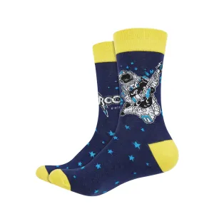 Space Jam Printed Crew Length Socks