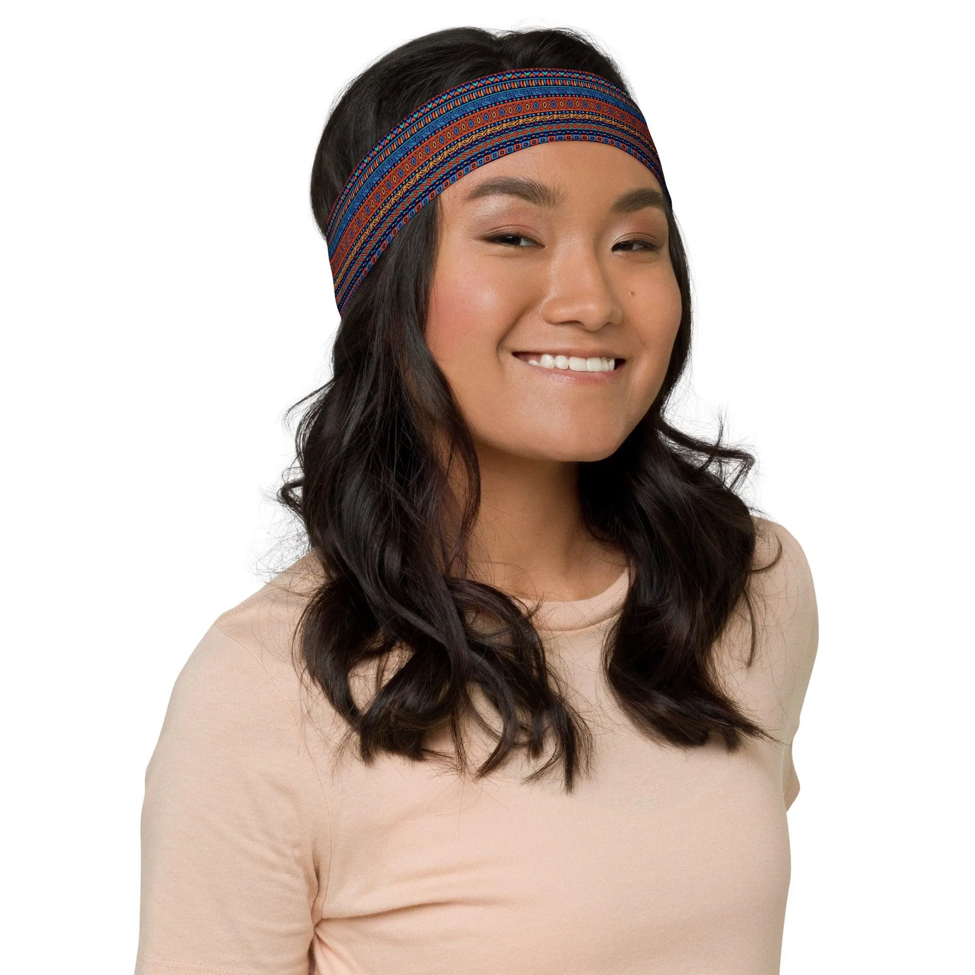 Sports Headband Traditional Native American Tribal Pattern Quick Unisex Headband