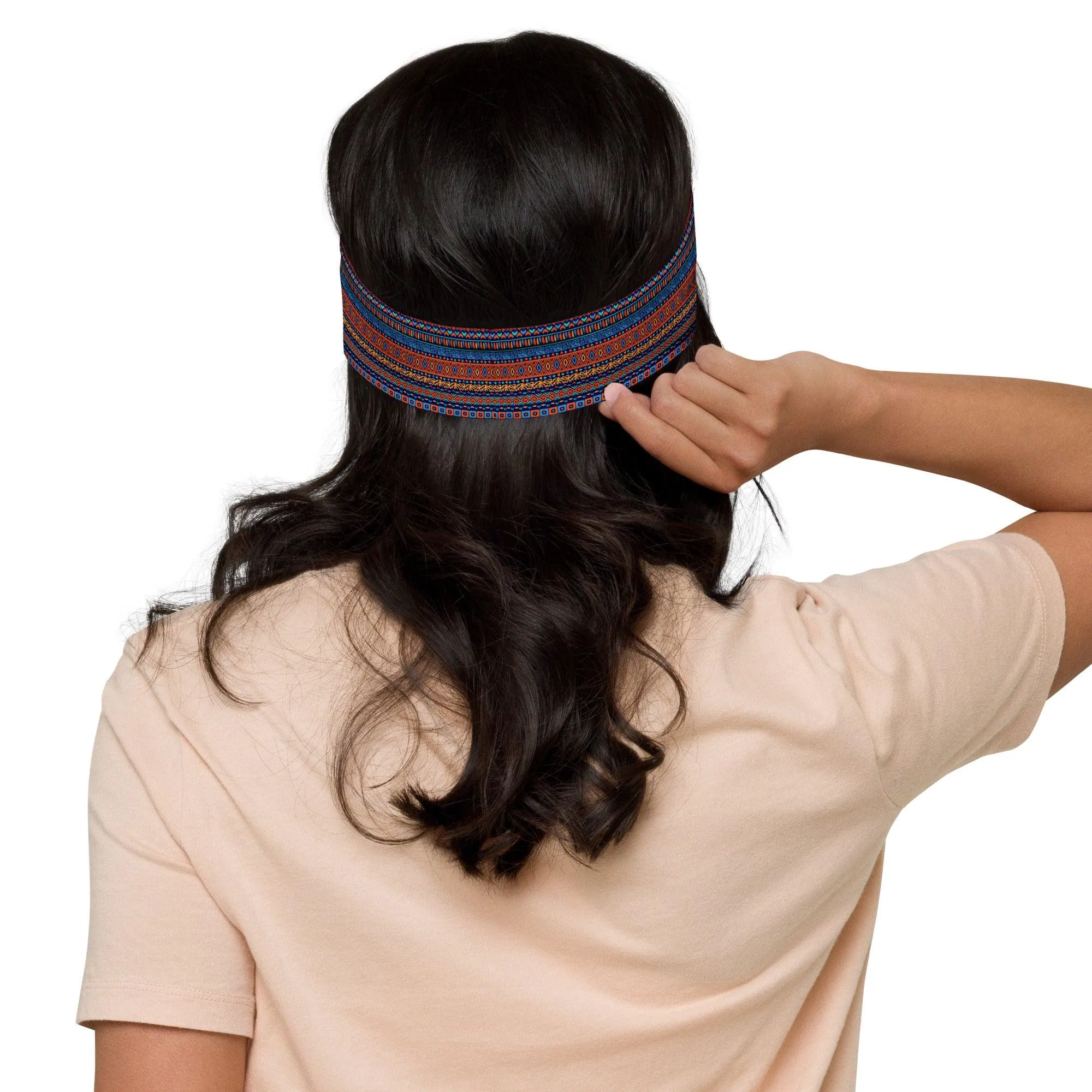 Sports Headband Traditional Native American Tribal Pattern Quick Unisex Headband