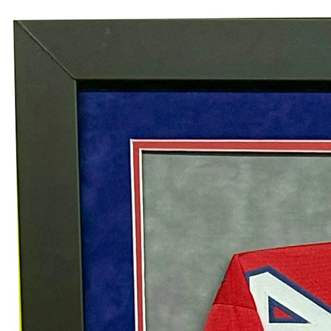 Stefon Diggs Signed Buffalo Red Custom Double-Suede Framed football Jersey (Beckett)