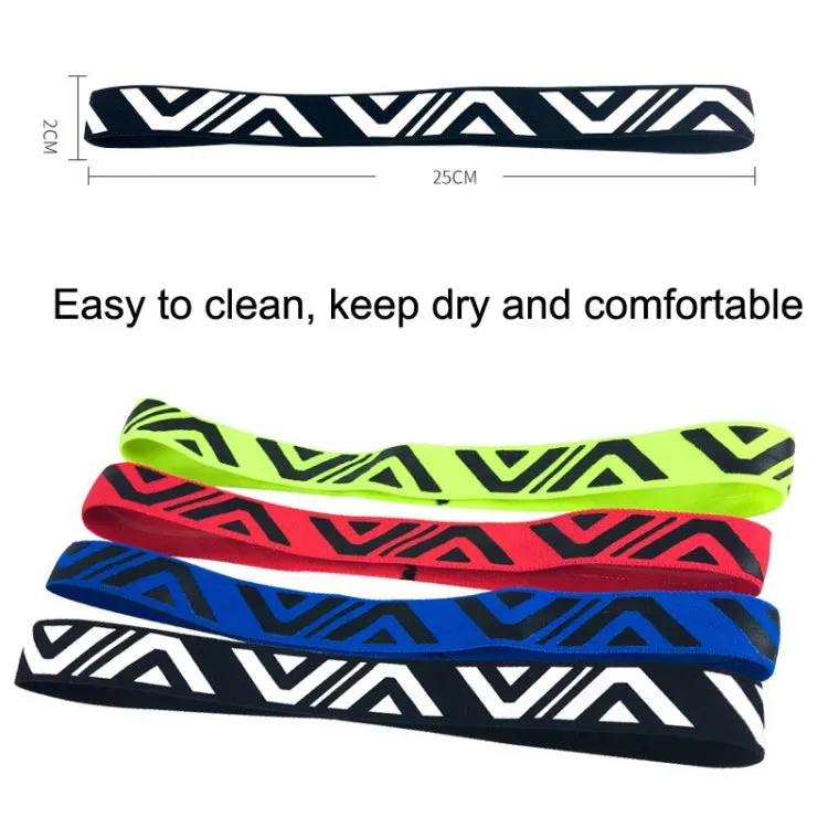 Summer Sports Fitness Yoga Headband Sweat-absorbing Non-slip Sweatband(White Black)