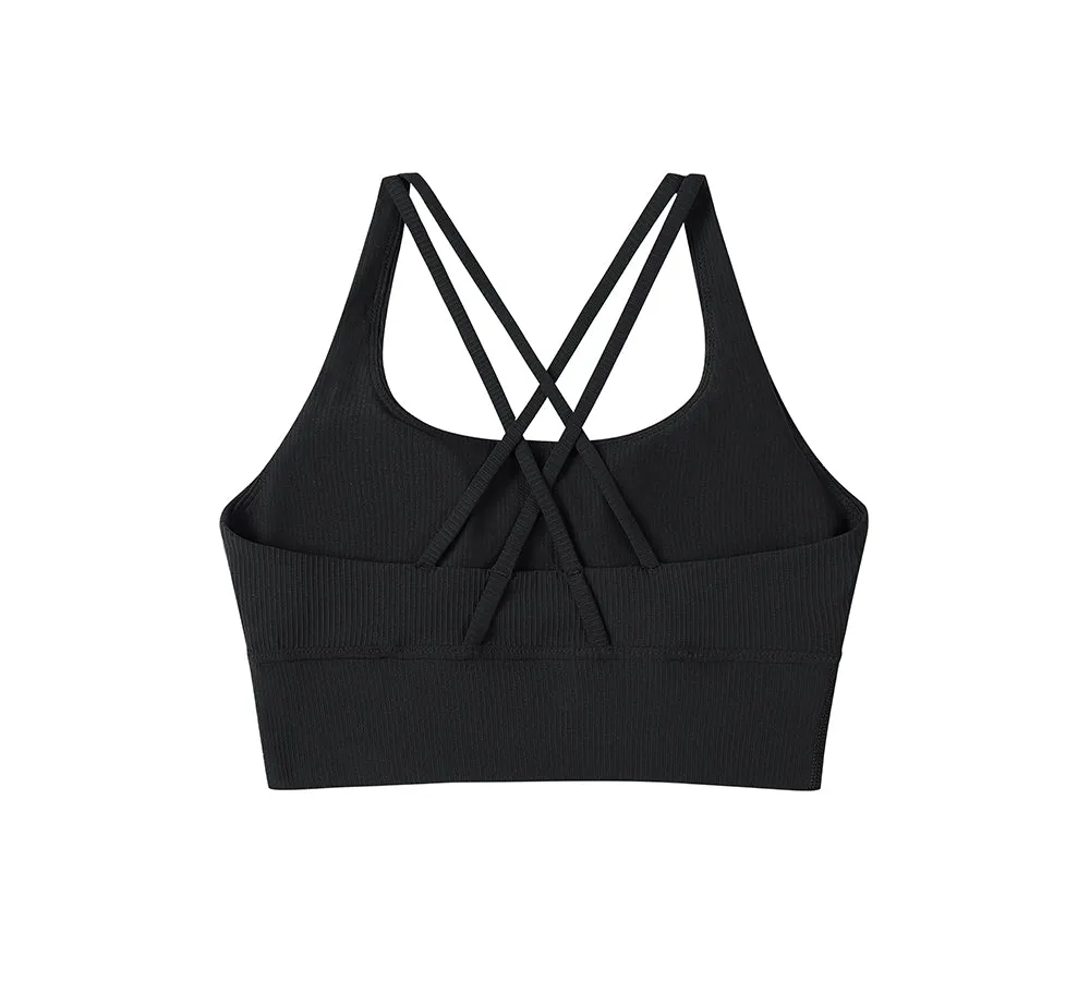 TARRAMARRA® Criss-cross Back Flow Ribbed Sports Bra