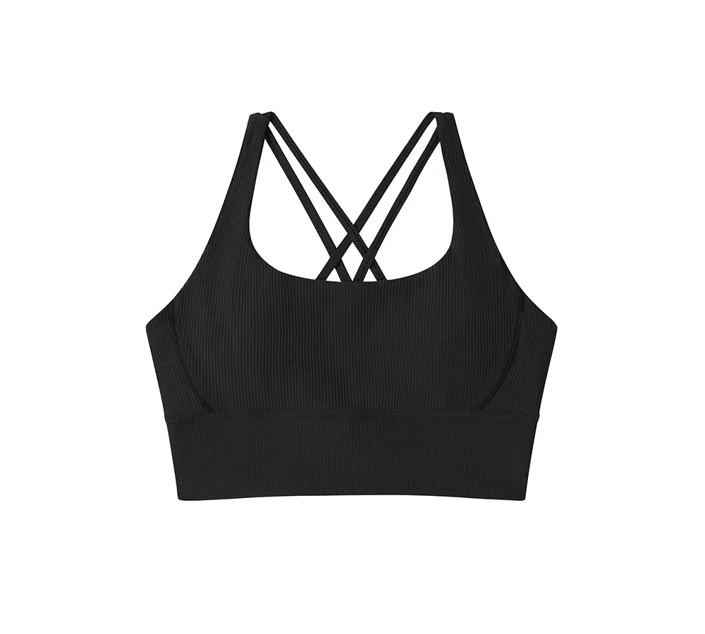 TARRAMARRA® Criss-cross Back Flow Ribbed Sports Bra