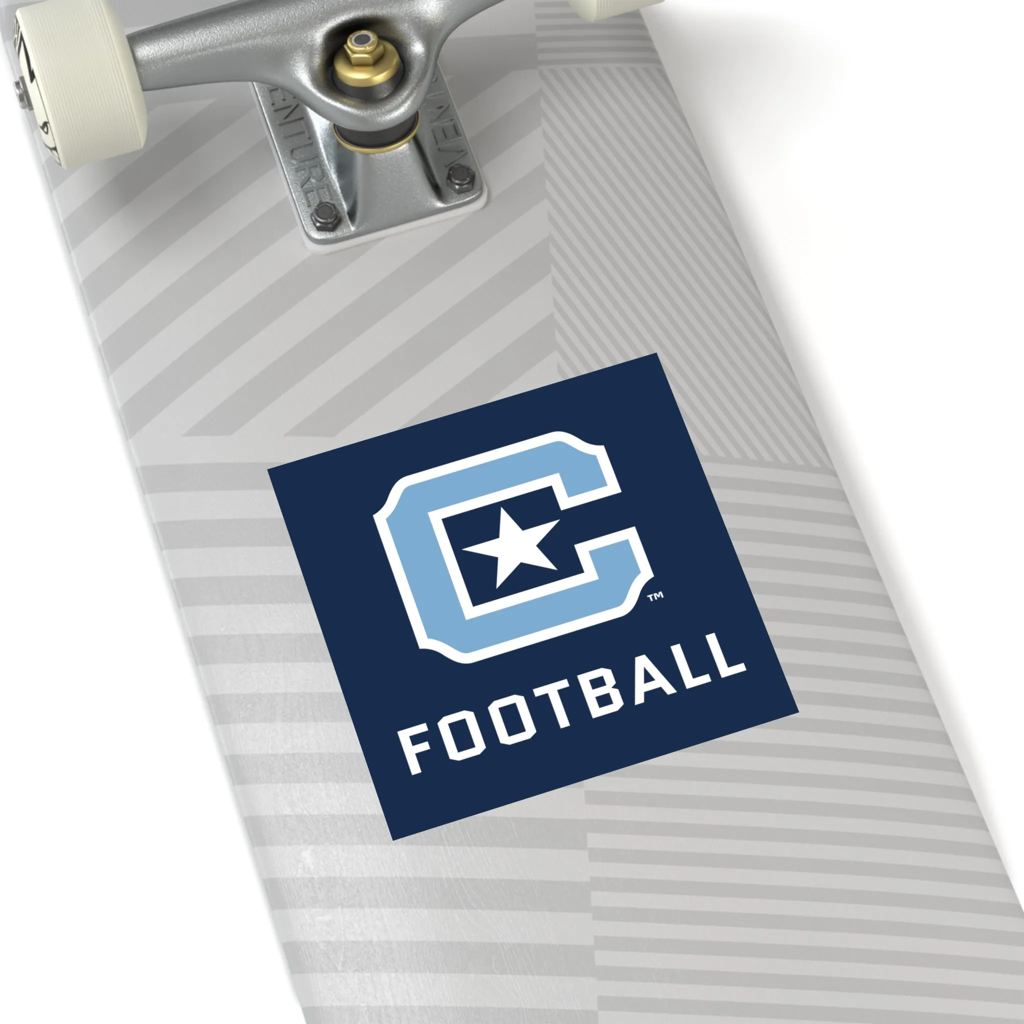 The Citadel Block C Logo, Sports Football, Square Stickers, Indoor\Outdoor