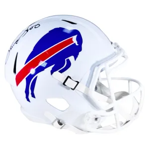 Thurman Thomas Signed Buffalo Bills Current Speed Full-Size Replica Football Helmet (Beckett)