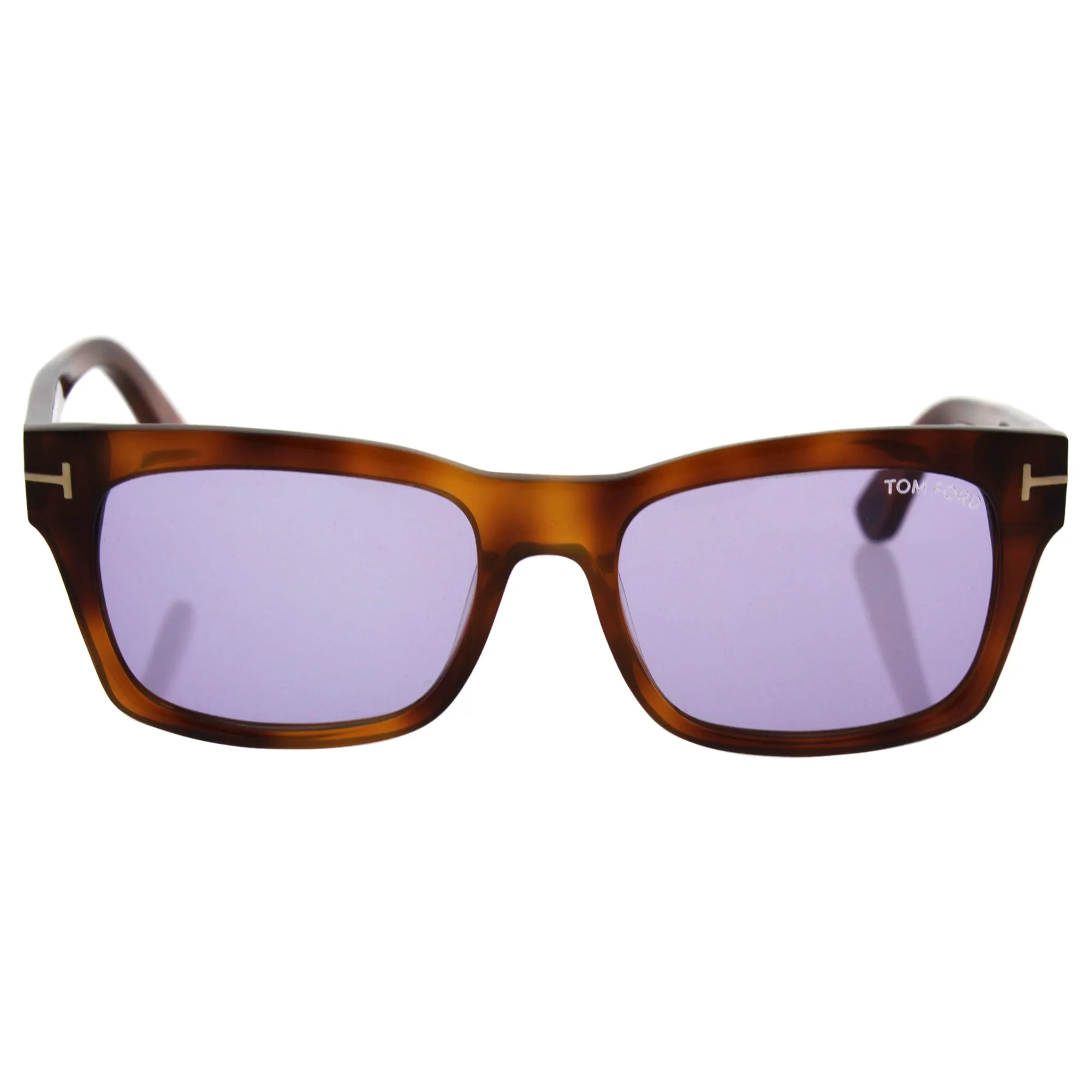 Tom Ford - FREDERIK FT 0494, Geometric, acetate, men, LIGHT HAVANA/VIOLET(53Y), 54/18/145