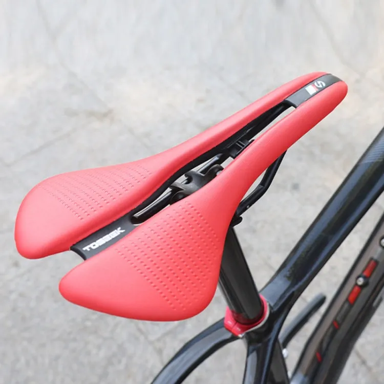 TOSEEK Mountain Bike Saddle Road Bicycle Seat Accessories, Color: Red