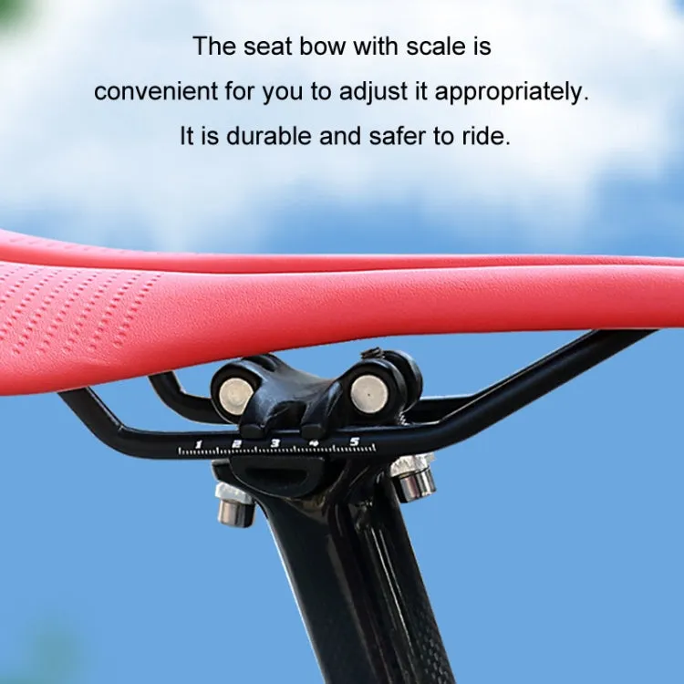 TOSEEK Mountain Bike Saddle Road Bicycle Seat Accessories, Color: Red