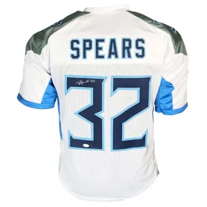 Tyjae Spears Signed Tennessee White Football Jersey (JSA)