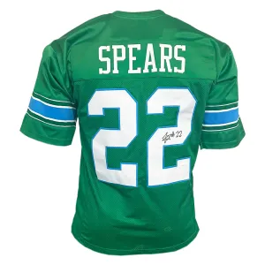 Tyjae Spears Signed Tulane College Green Football Jersey (Beckett)