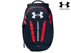 Under Armour Hustle 5.0 Backpack (Navy/Red 409)