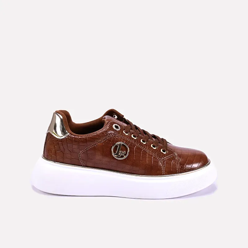 Urban Vibe Brown Platform Sneakers 0440699