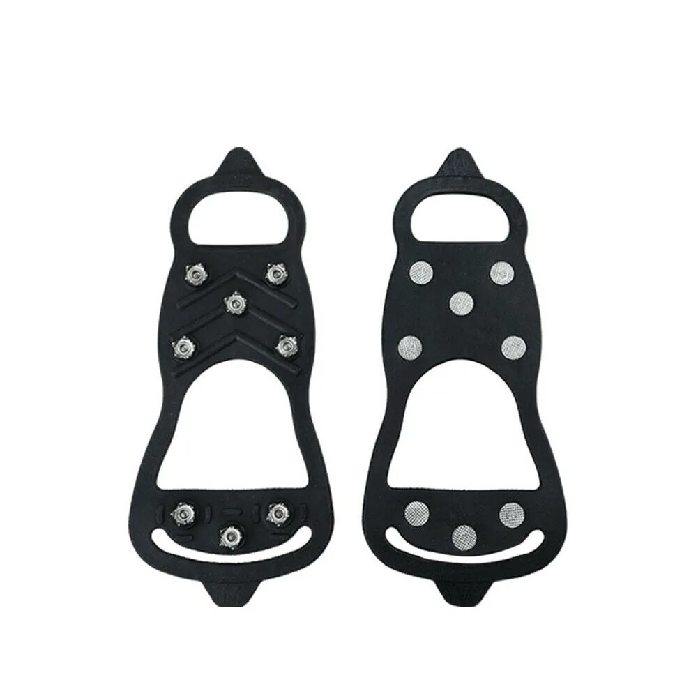 US 1-2 Pairs Ice Snow Grips Traction Cleats Shoes Anti Slip Cleats Boot Crampons