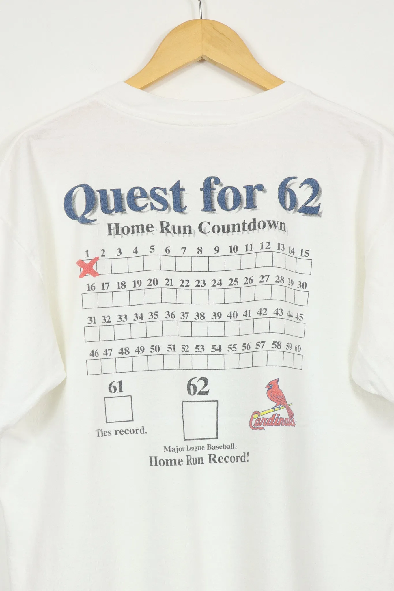 Vintage Mark McGwire Quest for 62 Tee