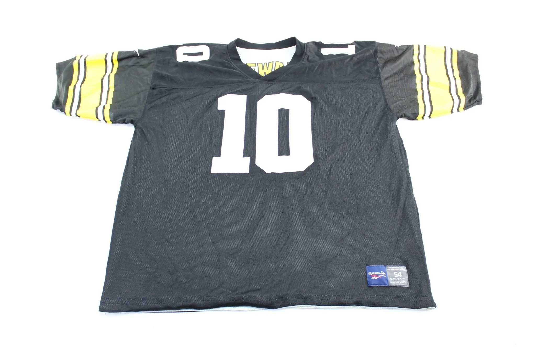 Vintage Reebok Logo Pittsburgh Steelers Kordell Stewart Reversible Jersey