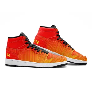 VIPER HIP HOP SHOES High Top Style 55TO Red Storm & Yellow Wind