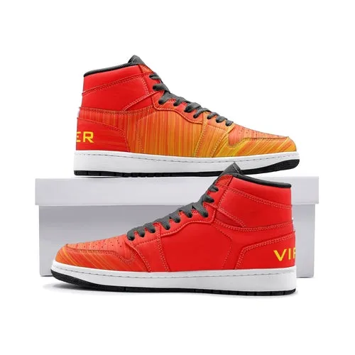 VIPER HIP HOP SHOES High Top Style 55TO Red Storm & Yellow Wind