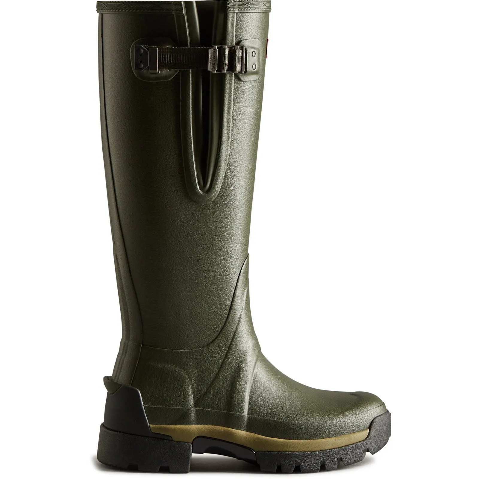 WFT2201RNP-DOV Balmoral Adjustable Neoprene Lined Wellington Female Dark Green